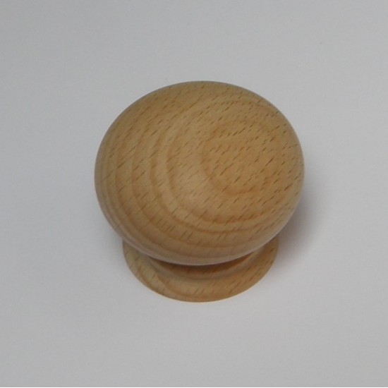 Large Beech4 Wooden Sanded Door Knob
